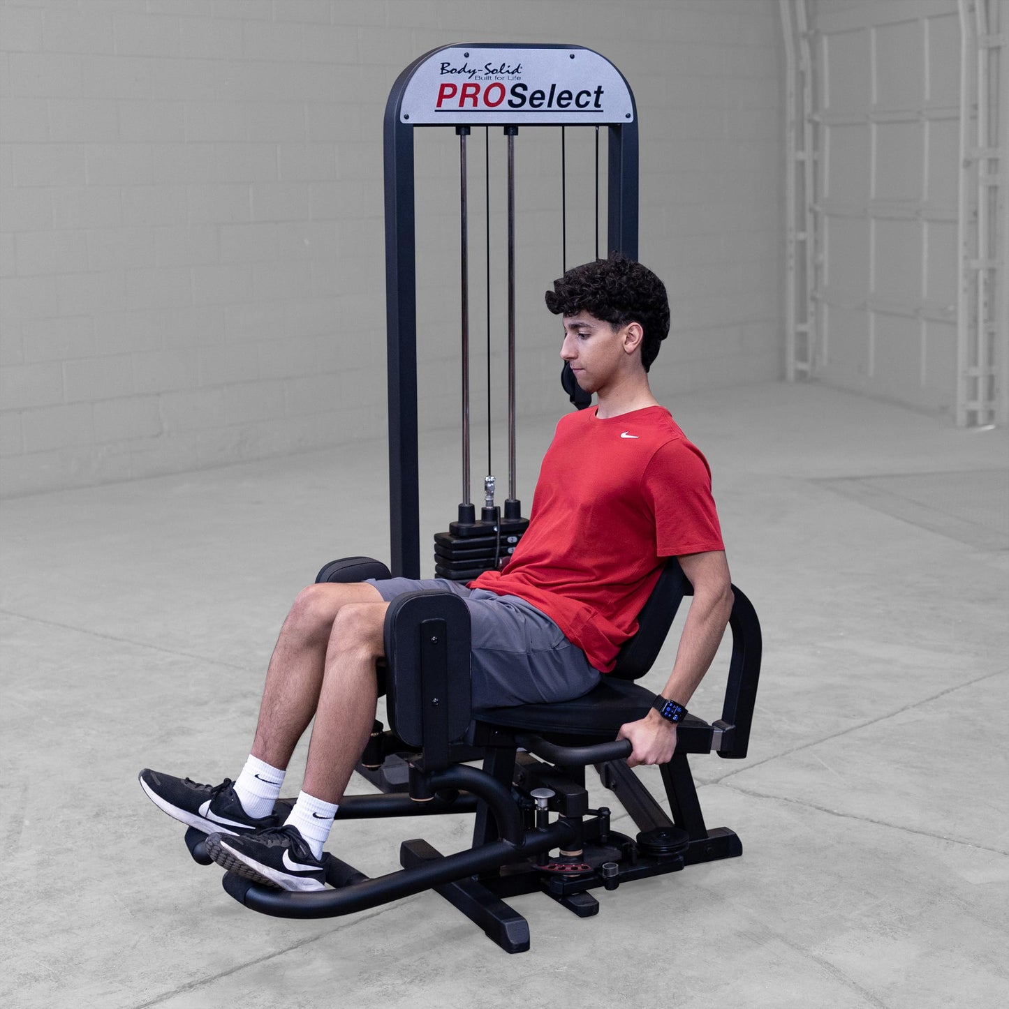 Body Solid (GIOT-STK) Inner and Outer Thigh Attachment, Flexibility Abductor Machine and Leg Stretcher, Fitness Equipment for Commercial and Home Gym, 210 lbs Weight Stack