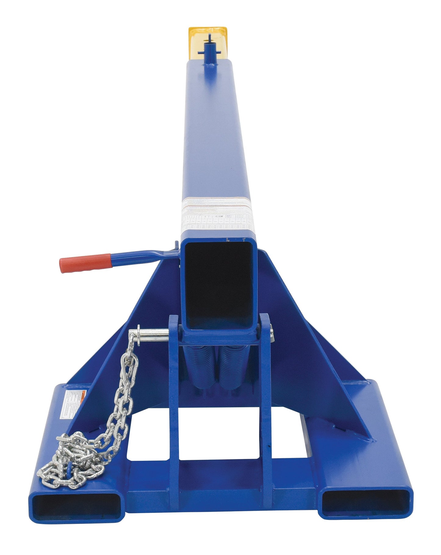 Vestil LM-OBT-8-36 Orbit Telescoping Lift Boom, 8000 lb Capacity, 36" Fork Pocket Center, Overall LxWxH (in.) 44 x 85.25 x 28.875, Overall Extended Length (in.) 145-1/4, Blue