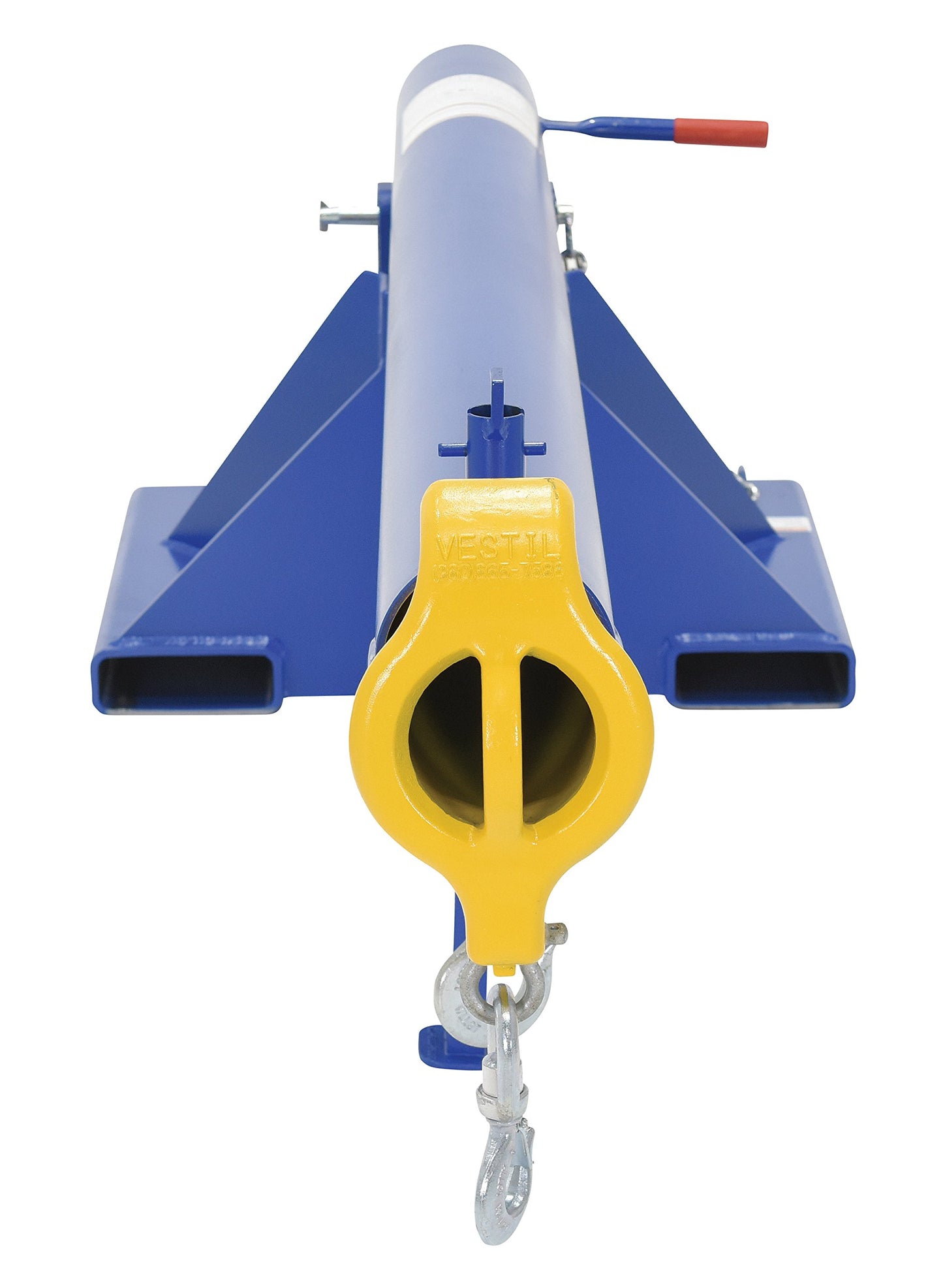 Vestil LM-OBT-6-24 Steel Orbit Telescoping Lift Boom 24 In. Fork Pocket Center 6,000 Lb. Capacity Blue
