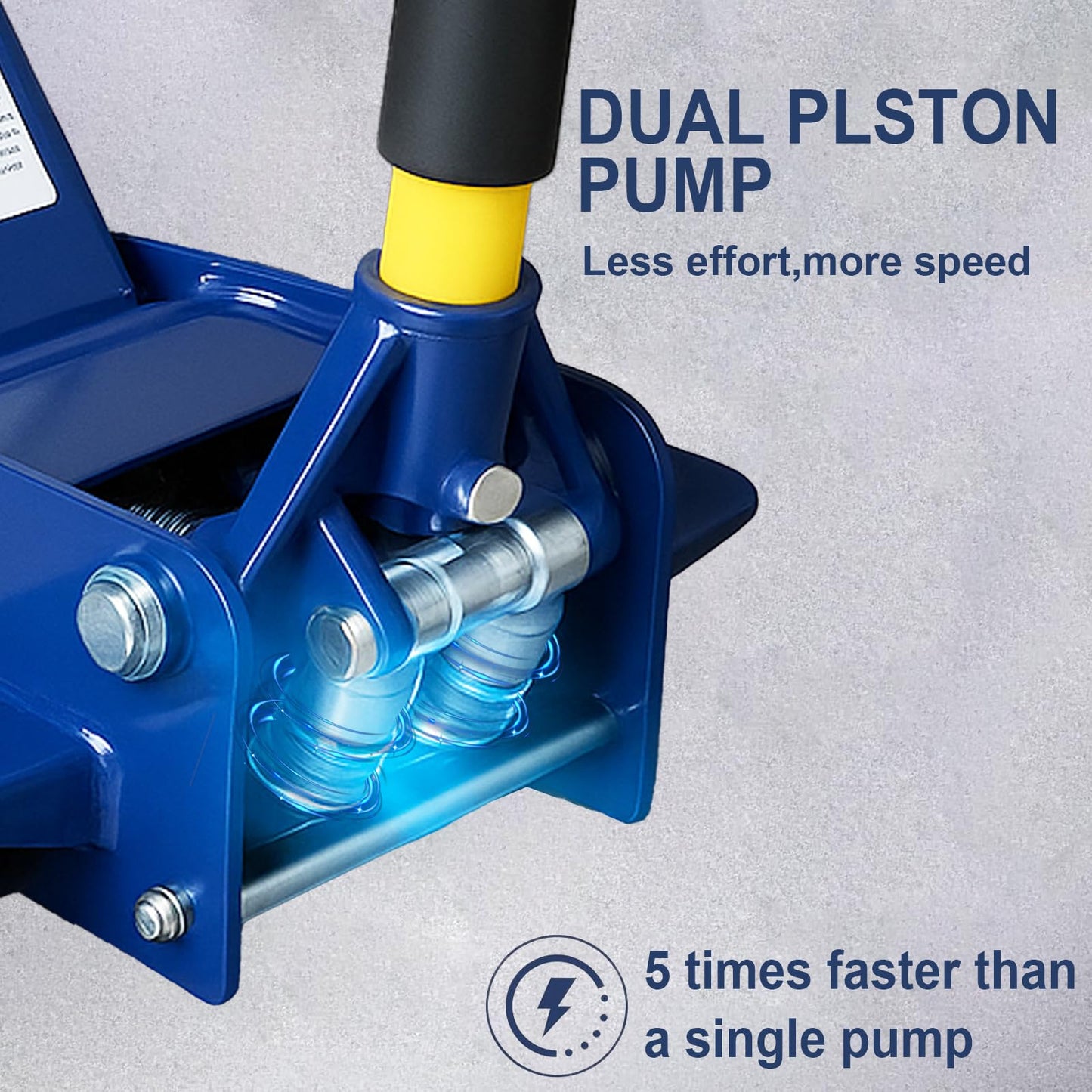 Floor Jack,Heavy Duty 3 Ton Floor Jack,Low Profile Hydraulic Jack, Steel Service Jack Quick Rise with Double Pump Quick Lift