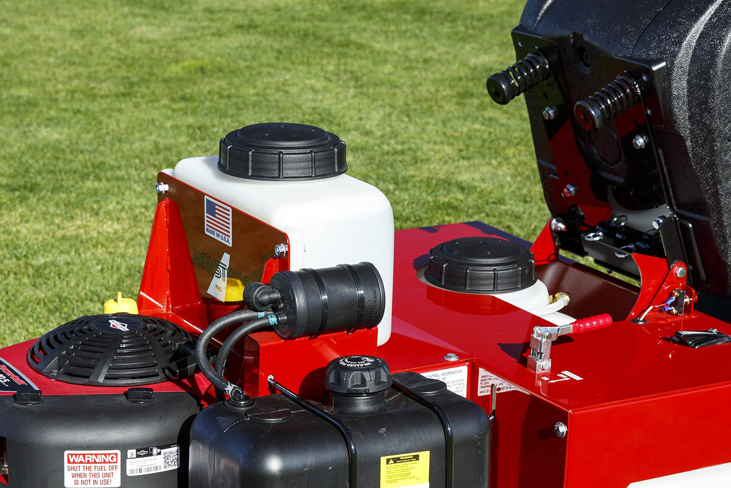 Newstripe NewRider 1700 Airless Riding Field Line Striper (Part# 10004026) | Adjustable 0-3000psi Pump | Easy Operation & Cleanup | 25-Gallon Tank | Made in USA