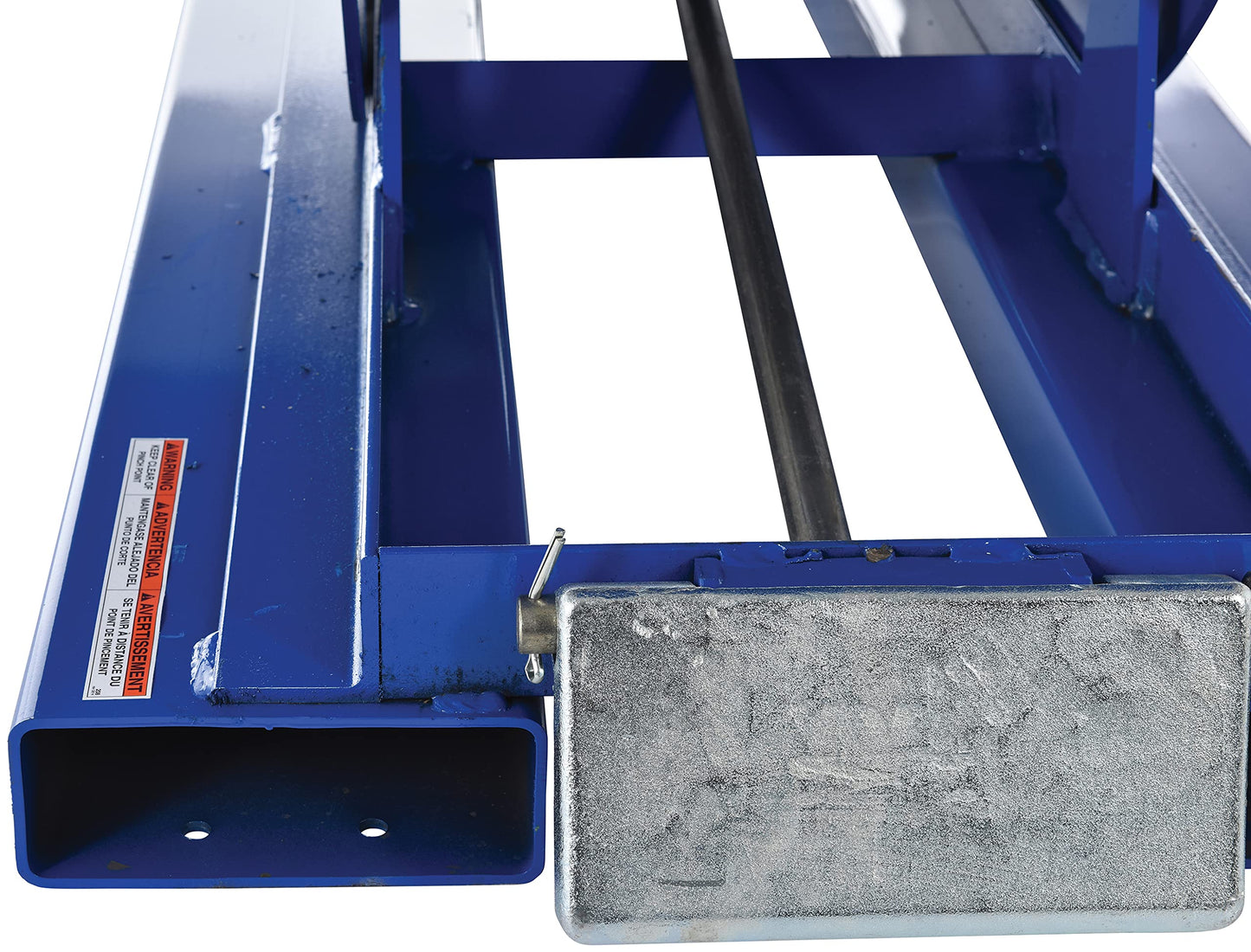 Vestil D-100-LD Steel Light Duty Self Dumping Hopper 1 Cubic Yard 2000 Lb. Capacity Blue