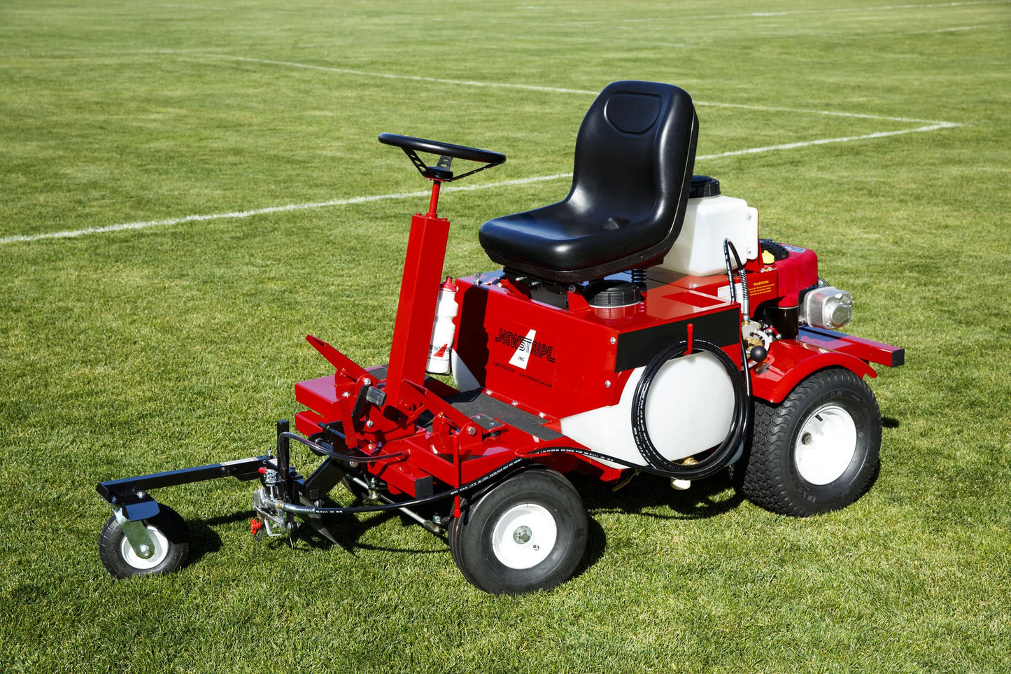 Newstripe NewRider 1700 Airless Riding Field Line Striper (Part# 10004026) | Adjustable 0-3000psi Pump | Easy Operation & Cleanup | 25-Gallon Tank | Made in USA