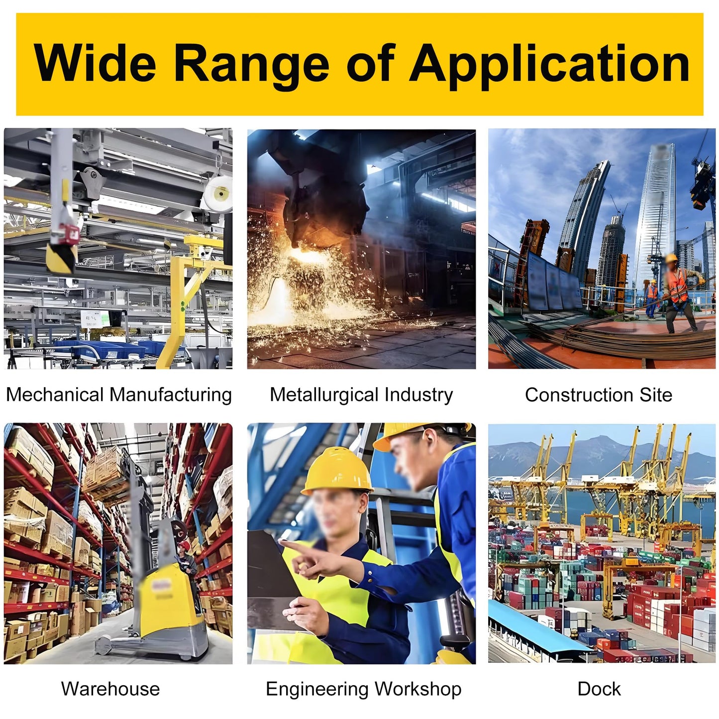HayWHNKN Forklift Jib Boom Forklift Mobile Crane, 2T / 4400LB Telescopic Crane Attachment with Hook, Adjustable 63"-98" Mobile Lifting Hoist Towing Handling for Warehouse & Construction Material