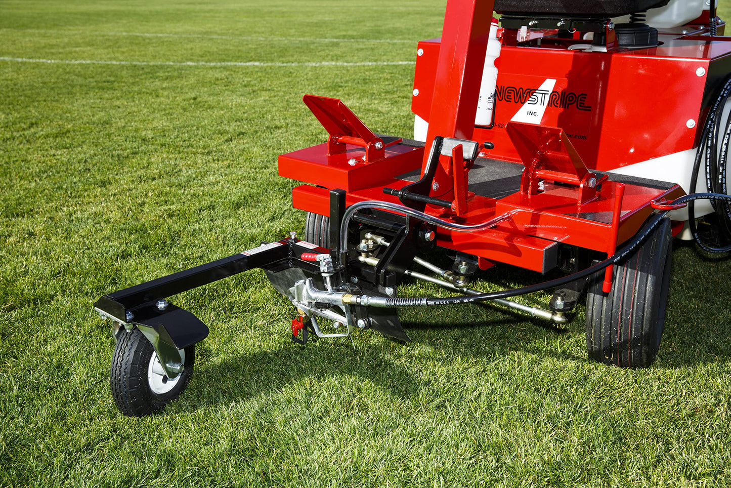 Newstripe NewRider 1700 Airless Riding Field Line Striper (Part# 10004026) | Adjustable 0-3000psi Pump | Easy Operation & Cleanup | 25-Gallon Tank | Made in USA