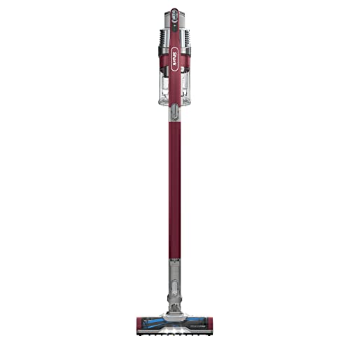 Shark IZ362H Anti-Allergen Cordless Lightweight Stick Vacuum with Self-Cleaning Brushroll, PowerFins, Removable Handheld, Crevice, Upholstery, Anti-Allergen, Pet Multi-Tool, Flex, 40 min runtime, Red