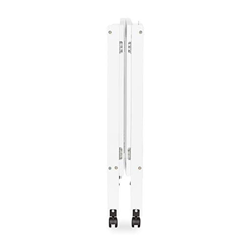 Dream On Me, Full Size 2-in-1 Folding Stationary Side Crib, White