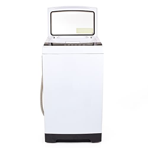 Avanti STW16D0W Portable Washing Machine 1.6 Cu. Ft. Capacity, Top Loading with Hot and Cold Water Inlets, 6 Cycles, Compact for Apartments Dorms and RVs, White