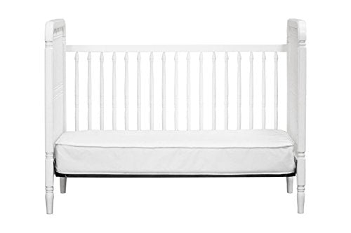 Million Dollar Baby Classic Liberty 3-in-1 Convertible Spindle Crib with Toddler Bed Conversion Kit in White, Greenguard Gold Certified