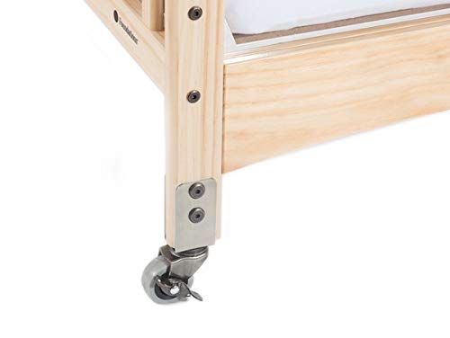 Foundations Compact Serenity SafeReach Side Crib with Adjustable Mattress Board (Natrual)