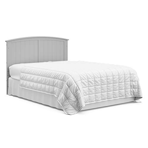 Storkcraft Steveston 5-in-1 Convertible Crib (Pebble Gray) – Converts from Baby Crib to Toddler Bed, Daybed and Full-Size Bed, Fits Standard Full-Size Crib Mattress, Adjustable Mattress Support Base