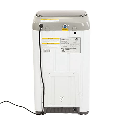 Avanti Portable Compact Washing Machine for Clothes/Laundry, 0.84 Cu. Ft. Capacity, Standard Sink/Faucet Attachment for Apartment, Dorm, RV, White