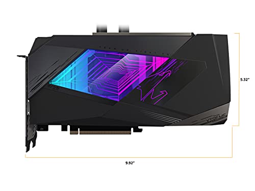 GIGABYTE AORUS GeForce RTX 3080 Xtreme WATERFORCE 10G (REV2.0) Graphics Card, WATERFORCE All-in-one Cooling System, LHR, 10GB 320-bit GDDR6X, GV-N3080AORUSX W-10GD REV2.0 Video Card