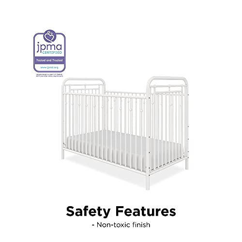 Little Seeds Monarch Hill Hawken Metal Crib, Nursery Furniture, White