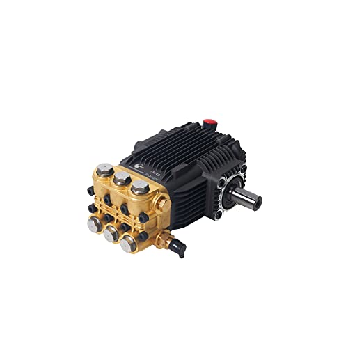 Canpump Pressure Washer Triplex Pump with Premium Bypass, 3600 psi at 4.94 gpm, 24 mm Solid Shaft