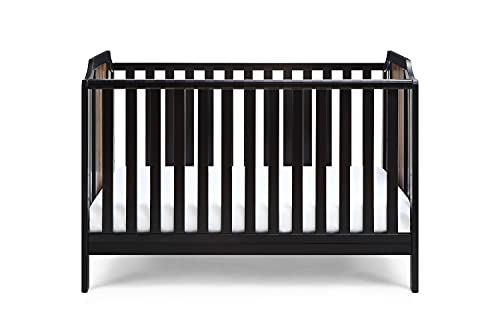 Suite Bebe Brees Convertible Island Crib in Black and Vintage Walnut