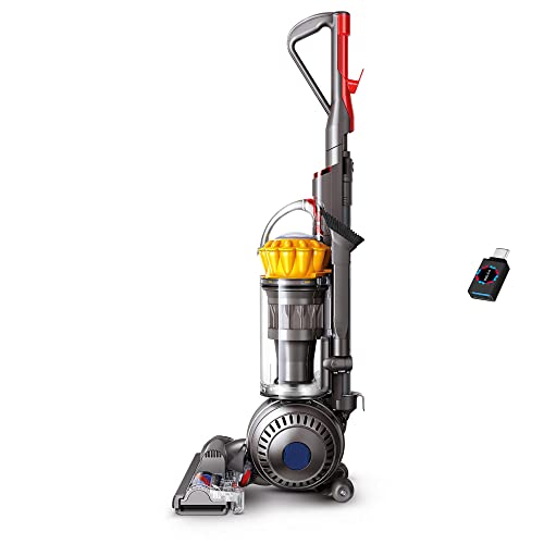 Dyson Ball Total Clean Upright Vacuum Cleaner I Bagless I HEPA Filtration I Washable Filter I Self Adjusting Cleaner Head I Instant Release Wand I Hygienic Bin Emptying I Iron/Yellow + USB-C Adapter