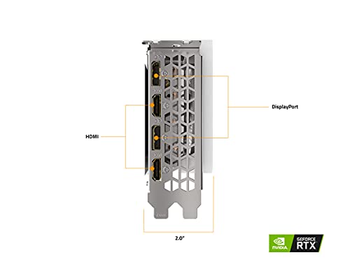 GIGABYTE GeForce RTX 3070 Vision OC 8G (REV2.0) Graphics Card, 3X WINDFORCE Fans, LHR, 8GB 256-bit GDDR6, GV-N3070VISION OC-8GD REV2.0 Video Card