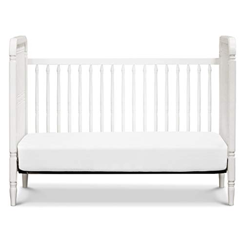 Million Dollar Baby Classic Liberty 3-in-1 Convertible Spindle Crib with Toddler Bed Conversion Kit in White, Greenguard Gold Certified