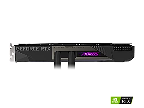 GIGABYTE AORUS GeForce RTX 3080 Xtreme WATERFORCE 10G (REV2.0) Graphics Card, WATERFORCE All-in-one Cooling System, LHR, 10GB 320-bit GDDR6X, GV-N3080AORUSX W-10GD REV2.0 Video Card