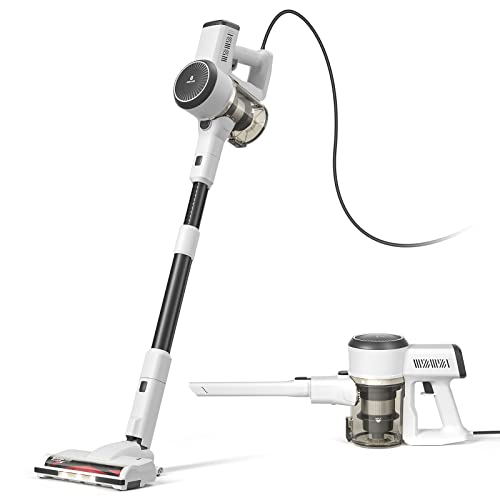 Vacuum Cleaner, 600W Powerful 20KPA Suction Stick Vacuum Cleaner with LED Floor Head, Self-Standing &Multi-Tool, Lightweight Handheld Vacuum for Hardwood Pet Hair G165