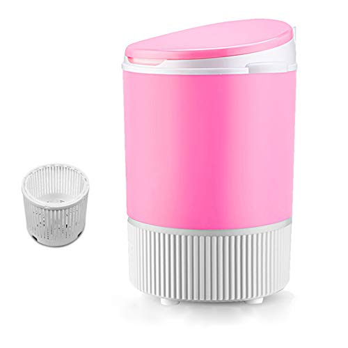 TQMB-A Portable Washing Machine, Mini Compact Single Tub Laundry Washer,4.5Kg Household Small Semi-Automatic Spin Dryer for Apartment Hotel Dorm Camping,Pink