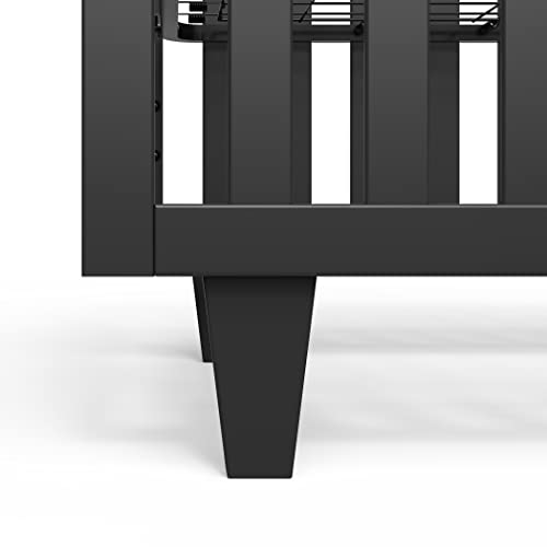 Forever Eclectic Tremont 4-in-1 Convertible Baby Crib by Child Craft (Ebony/Matte Black)