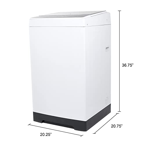 Avanti STW16D0W Portable Washing Machine 1.6 Cu. Ft. Capacity, Top Loading with Hot and Cold Water Inlets, 6 Cycles, Compact for Apartments Dorms and RVs, White
