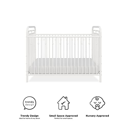 Little Seeds Monarch Hill Hawken Metal Crib, Nursery Furniture, White