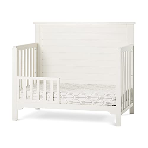 Forever Eclectic by Child Craft Farmhouse Flat Top 4-in-1 Convertible Crib (Brushed Cotton)