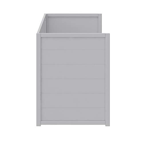 Little Seeds Haven 3-in-1 Convertible Storage Crib, Nursery, Dove Gray