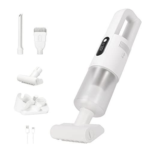 Brigii High-speed Handheld Vacuum Cleaner,Car Vacuum Cordless with 18000Pa Powerful Suction;Hand Vacuum with Two Power Modes;Portable Vacuum for Blanket,Hard Floor&Crevice;USB-C Rechargeable-H5(White)