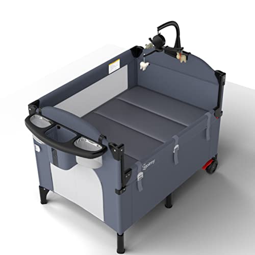 Baby Bedside Sleeper Bassinet, Portable Baby Bedside Crib, Adjustable Bed Side Co Sleeper, 2022 Upgrade Bedside Bassinet, More Stable & Comfortable