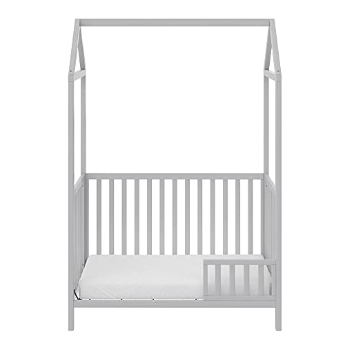 Little Seeds Rowan Valley Skyler 3-in-1 Convertible Crib with Canopy, Dove Gray
