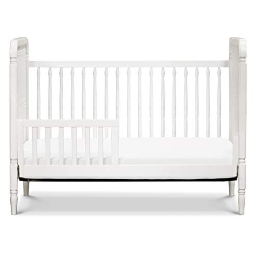 Million Dollar Baby Classic Liberty 3-in-1 Convertible Spindle Crib with Toddler Bed Conversion Kit in White, Greenguard Gold Certified