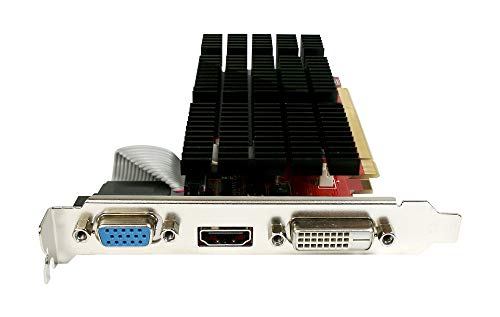 Diamond Multimedia AMD Radeon HD 5450 PCI Express GDDR3 1GB MEM (DVI, HDMI, VGA) Low Profile Enhanced Heatsink Video Graphics Card (5450PE31G)