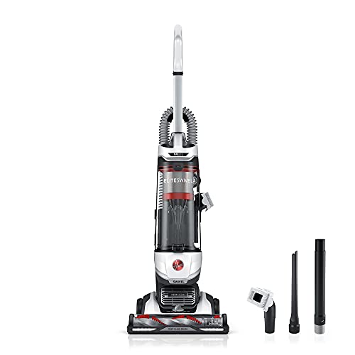 Hoover MAXLife Elite Swivel Vacuum Cleaner with HEPA Media Filtration, Bagless Multi-Surface Upright for Carpet and Hard Floors, UH75150, White