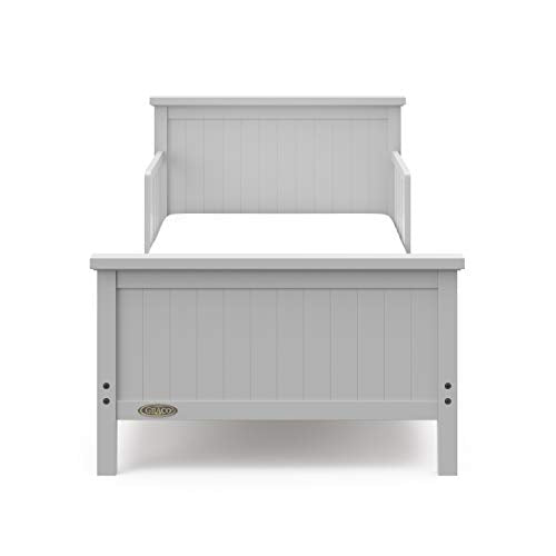 Graco Bailey Toddler Bed (Pebble Gray) – GREENGUARD Gold Certified, Includes Toddler Bed Rails, Fits Standard-Size Crib and Toddler Bed Mattress, JPMA Certified