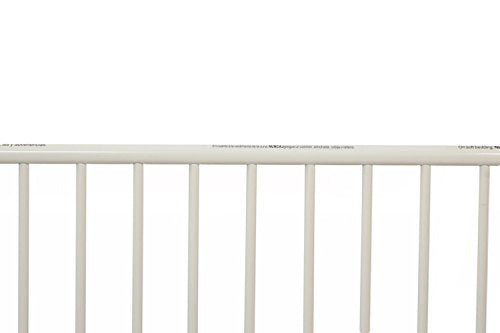 LA Baby The Condo Metal Evacuation Window Crib, White