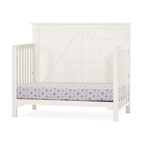 Forever Eclectic Woodland 4-in-1 Convertible Baby Crib, Brushed Cotton