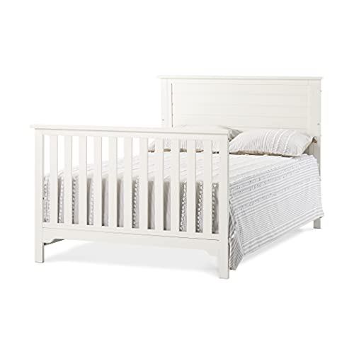 Forever Eclectic by Child Craft Farmhouse Flat Top 4-in-1 Convertible Crib (Brushed Cotton)