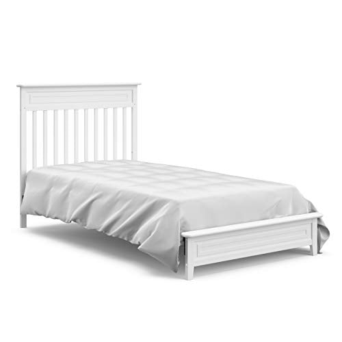 Storkcraft Petal 5-in-1 Convertible Mini Crib with Mattress, White