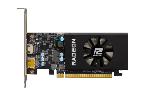PowerColor AMD Radeon RX 6400 Low Profile Graphics Card with 4GB GDDR6 Memory