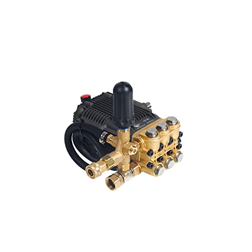 Canpump Pressure Washer Triplex Pump with Premium Bypass, 3600 psi at 4.94 gpm, 24 mm Solid Shaft