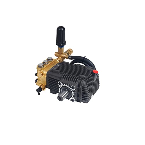 Canpump Pressure Washer Triplex Pump with Premium Bypass, 3600 psi at 4.94 gpm, 24 mm Solid Shaft