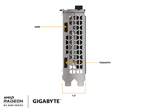 GIGABYTE Radeon RX 6400 Eagle 4G Graphics Card, WINDFORCE 2X Cooling System, 4GB 64-bit GDDR6, GV-R64EAGLE-4GD Video Card