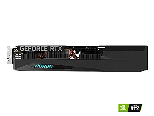 GIGABYTE AORUS GeForce RTX 3060 Elite 12G (REV2.0) Graphics Card, 3X WINDFORCE Fans, 12GB 192-bit GDDR6, GV-N3060AORUS E-12GD REV2.0 Video Card