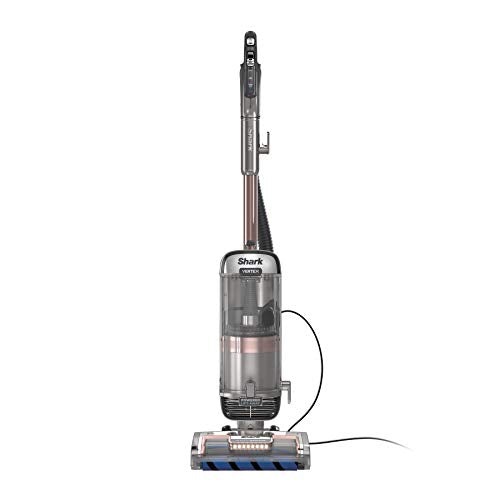 Shark AZ2002 Vertex Powered Lift-Away Upright Vacuum with DuoClean PowerFins, Self-Cleaning Brushroll, Large Dust Cup, Pet Crevice Tool, Dusting Brush & Self-Cleaning Pet Power Brush, Silver/Rose Gold