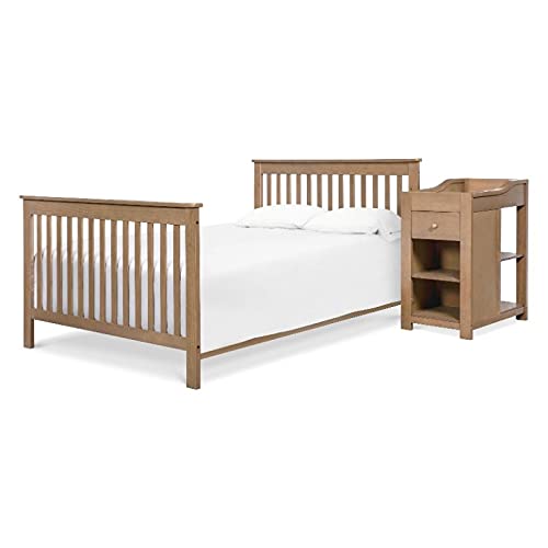 DaVinci Piedmont 4-in-1 Crib and Changer Combo in Hazelnut