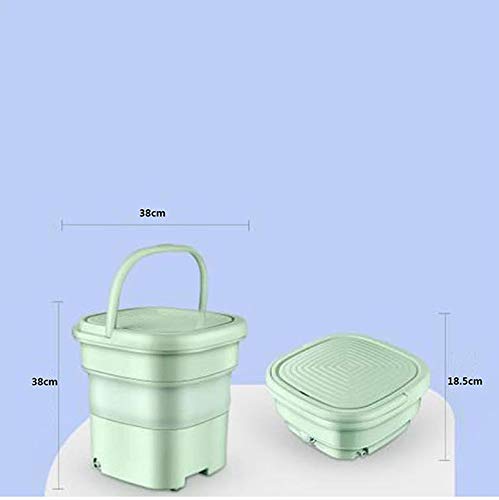 LXLTL Portable Mini Turbo Washing Machine, Folding Laundry Tub with Compact Ultrasonic Turbine Washer,Travel Washing Machine for Camping Apartments Dorms RV Business Trip,Pink